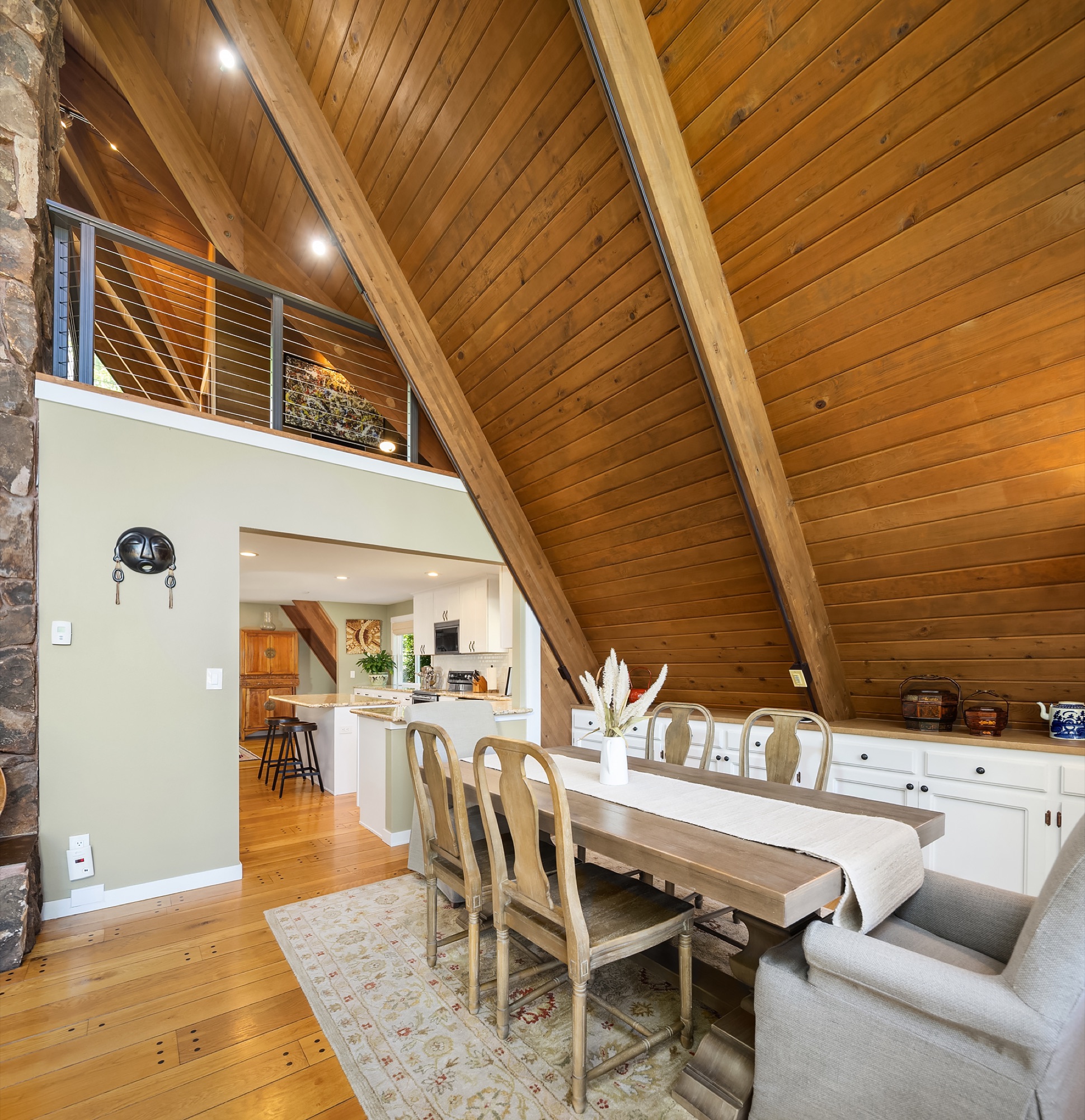 Dining area and loft