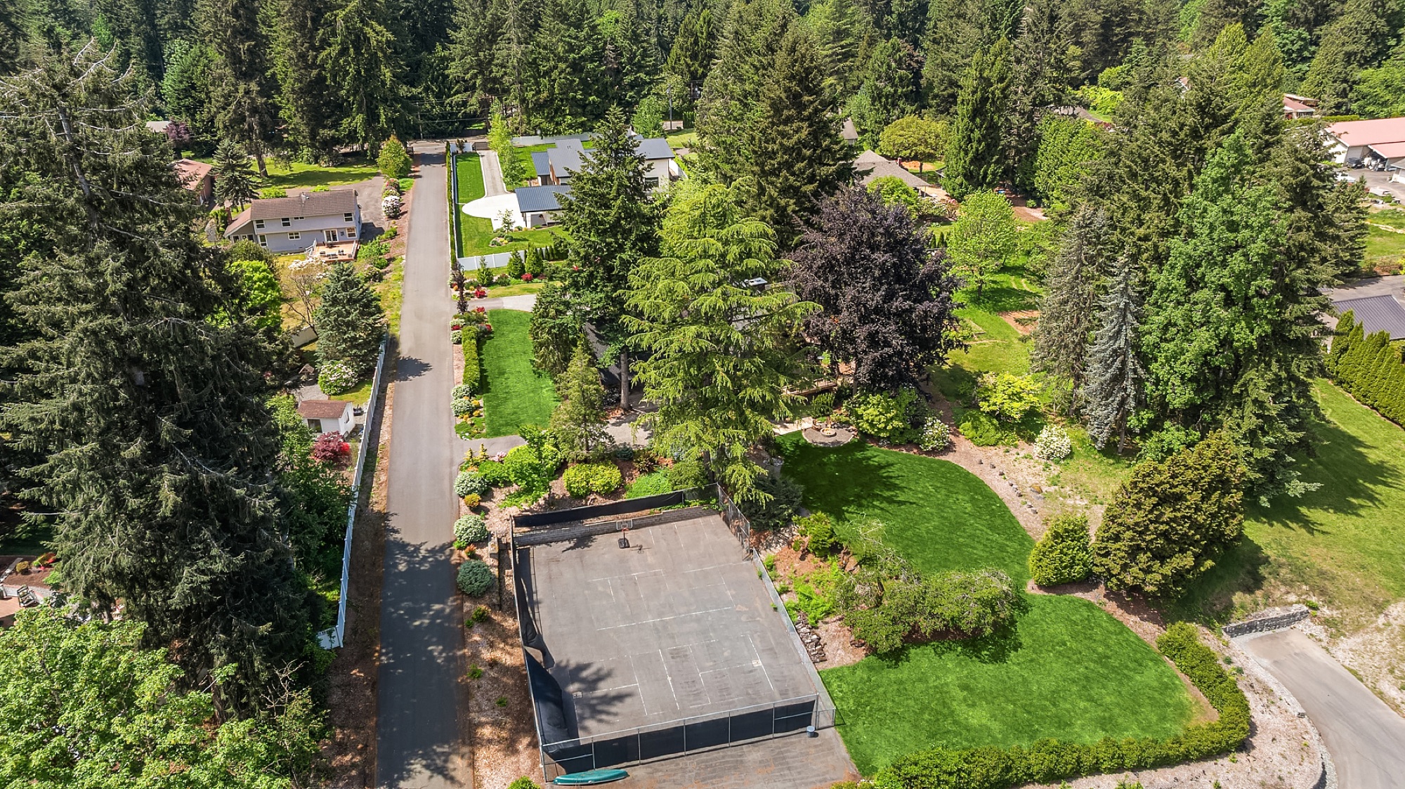 Aerial of the neighborhood